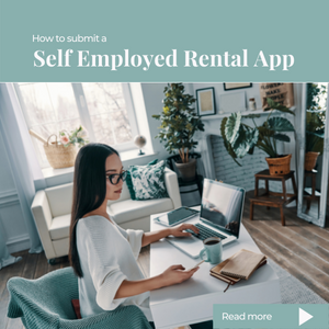 I'm self employed, how to apply for a rental?